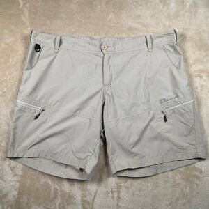 Cabela's Guidewear 2XL Tan Outdoor Zip Pocket‎ Utility Shorts Hiking Fishing